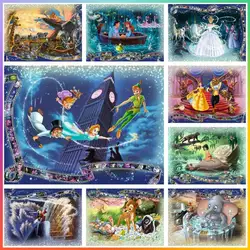 Snow White Disney Beauty and Beast Cross Stitch Diamond Painting Pixel Pattern Creation Crafts 5D DIY Art Mosaic Wall Decor Gift