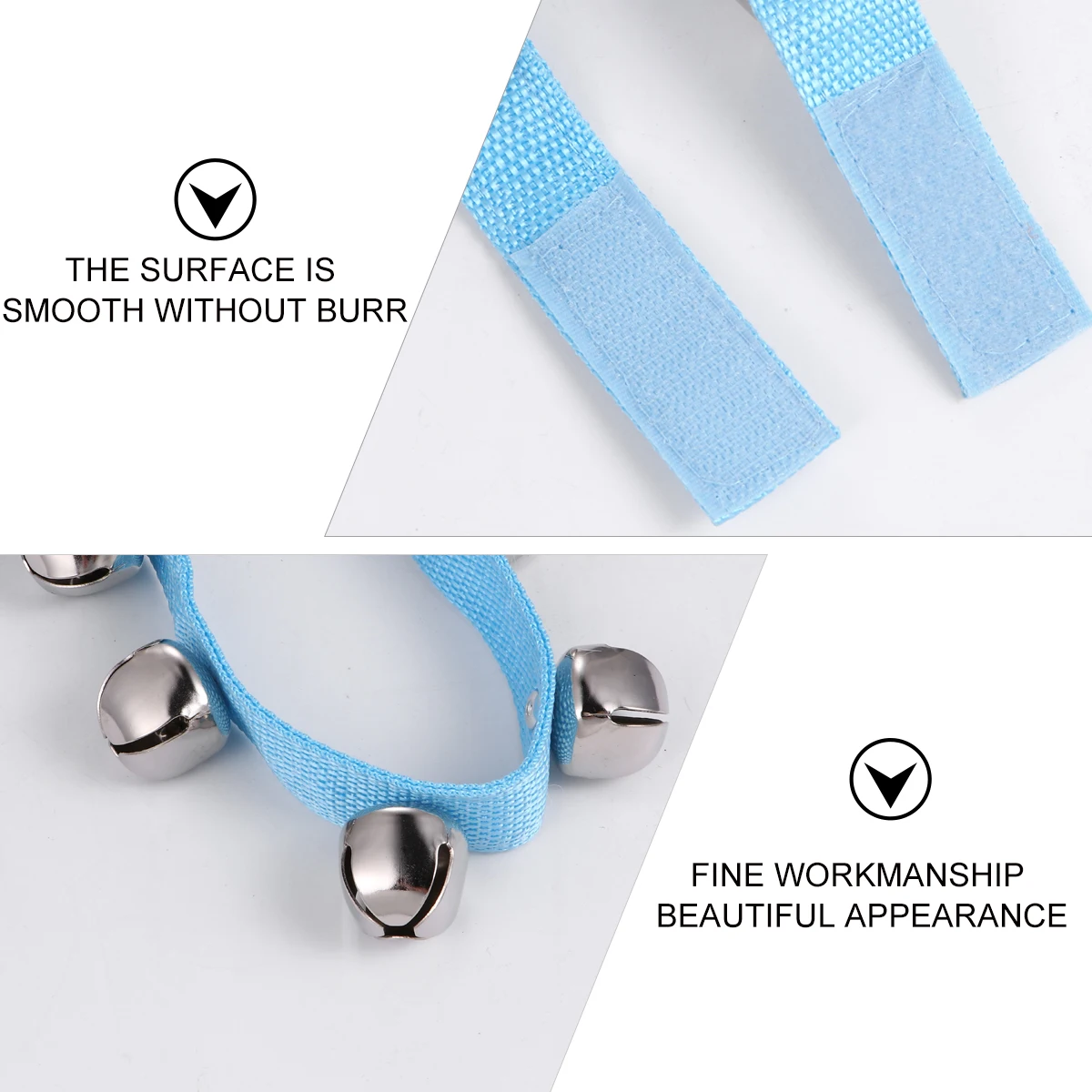 Taille Bell Bells Muziekinstrumenten Baby Jingle Hand voor kinderen Pols rinkelen Blauw kind