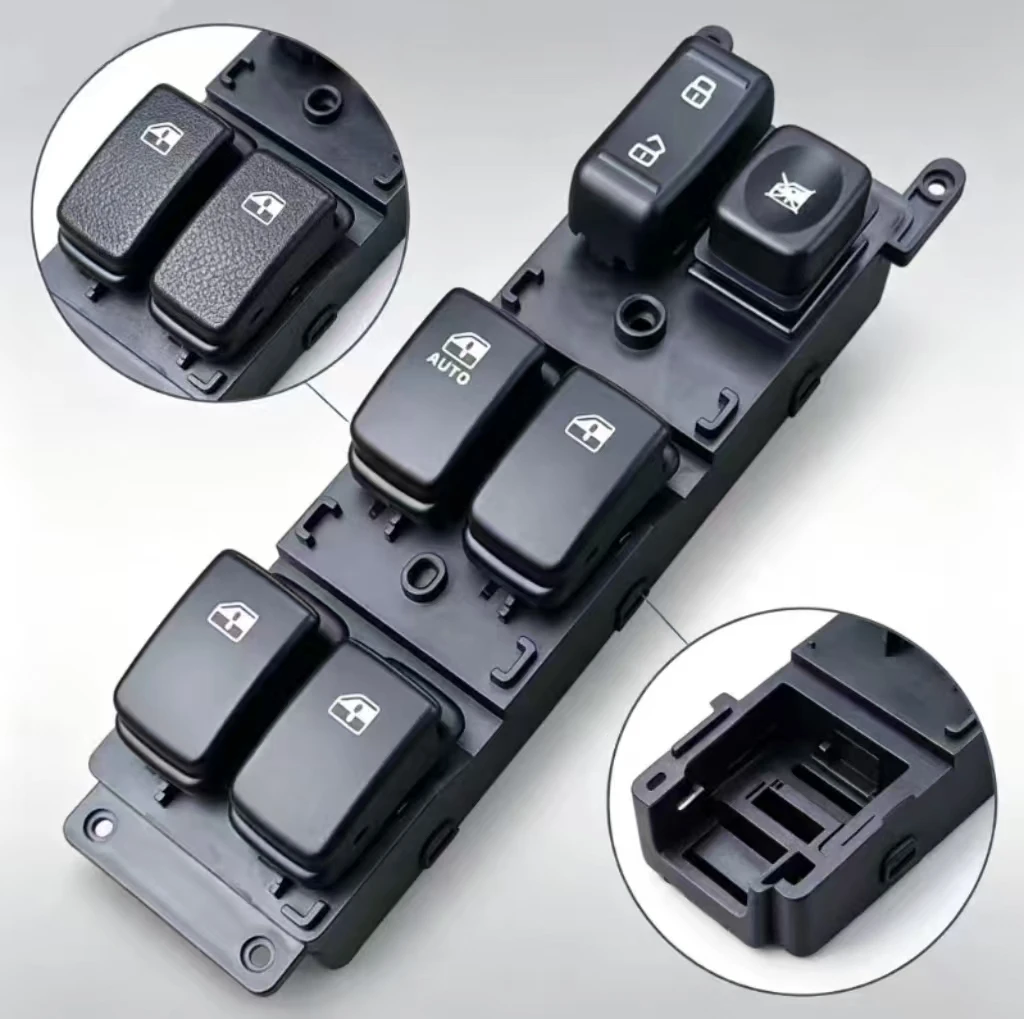 Car Window Regulator Switch For Refine S3 For (1st Gen) 2014‑2016 For S3 (2nd Gen) 2016‑2018 Part Number: 3750200U2210 ABS + PC