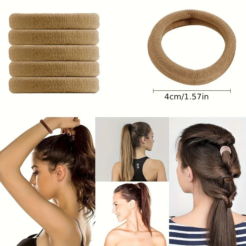 Anneau de cheveux à haute élasticité, Style basique à la mode, accessoires pour cheveux durables de haute qualité, cravate en caoutchouc, coiffure