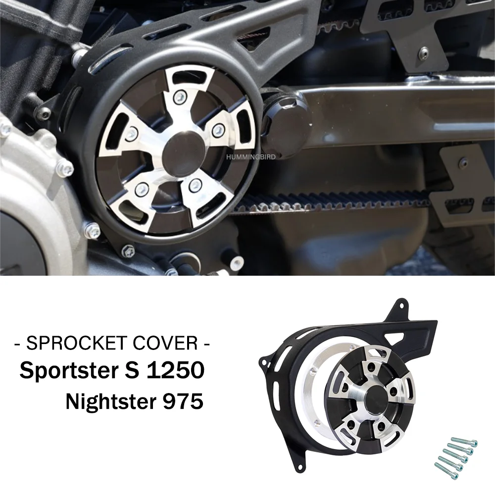 

Sportster S 1250 / Nightster 975 Accessories Sprocket Cover Motorcycle Pulley Cover for Harley RH1250S RH975 RH 1250S / 975