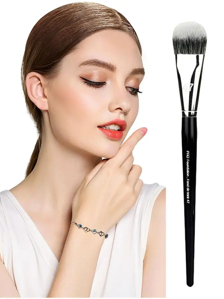 Sephora No.47 pinceau de fond de teint à angle conique pente professionnelle fond de teint liquide BB crème pinceau de maquillage