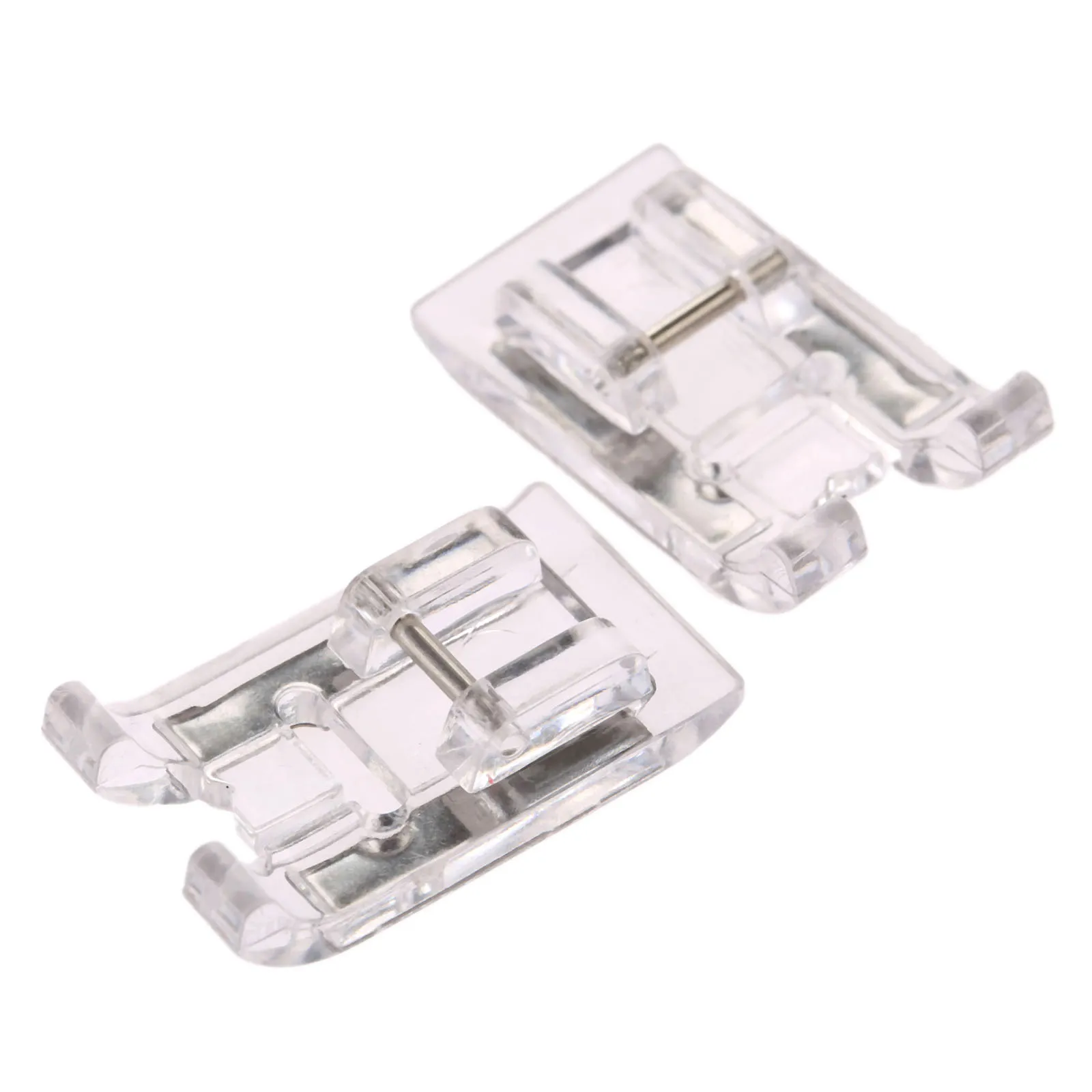 1pc Transparent Domestic Sewing Machine Satin Stitch Presser Foot For Singer Brother Juki Household Sewing Machine Snap-on