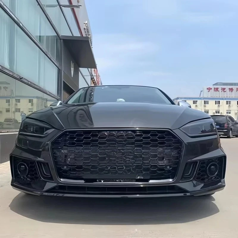 

A5 B9 RS5 Big Surround Bumper Center Net Grille Modification Kit for 2017-2019 Models A5 Modified RS5 Style