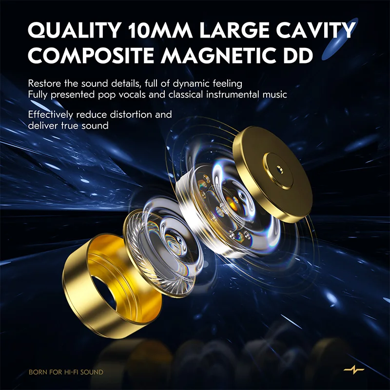 سماعات CCZ MC04 HIFI كابل OFC مطلي بالفضة DD & BA بتقنية هجينة ريترو يلتقي ترقية التصميم الحديث