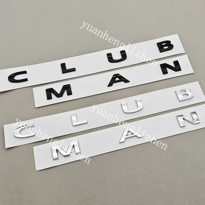 ABS Car Letters Logo For CLUBMAN COUNTRYMAN Emblem Rear Trunk Badge Decals For MINI COOPER S D For JCW Car Sticker Accessories