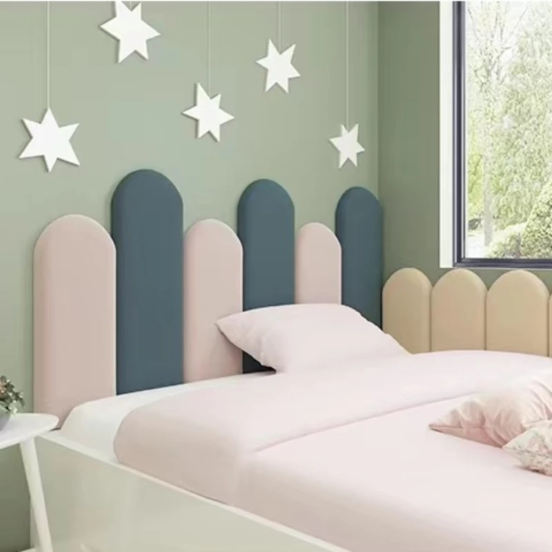 Bed Headboard Stickers 3D Wall Panels Bedroom Decoration Head Board Baby Kids Room Cabecero Cama 135 150 Tete De Lit