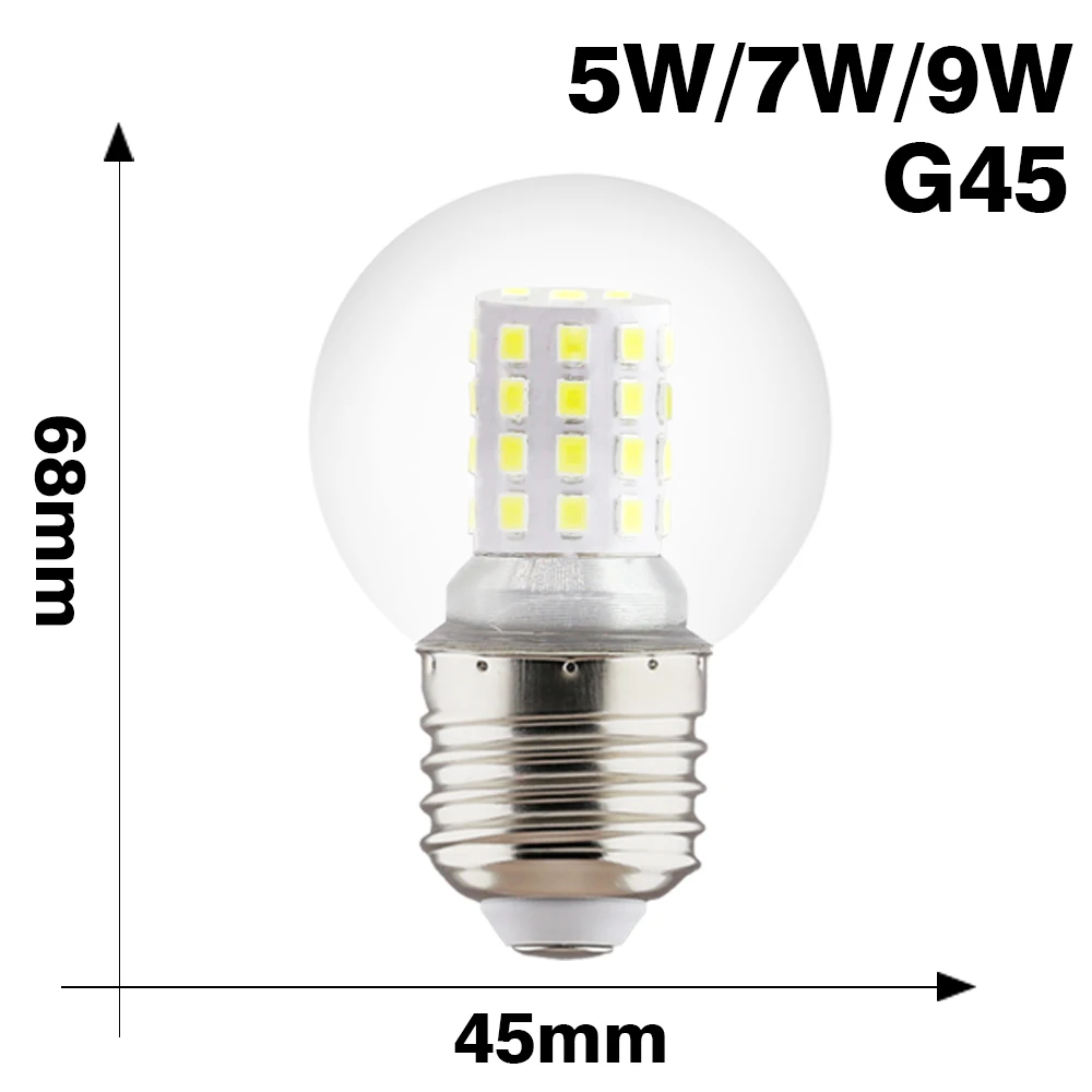 LED Light Bulb 220V LED Bulb Lamps Bomlillas E27 G45 5W 7W 9W LED Lamp Light High Brightness Home Decor Spotlight Lampada Lamp