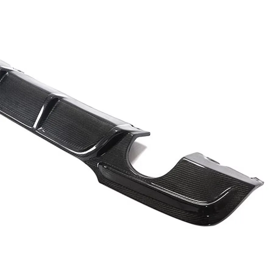 For BMW 3 Series E90 320 330 2005-2011 Carbon Fiber Car Rear Bumper Diffuser Rear Splitters Spoiler Back lip K Style Body Kit - view 3