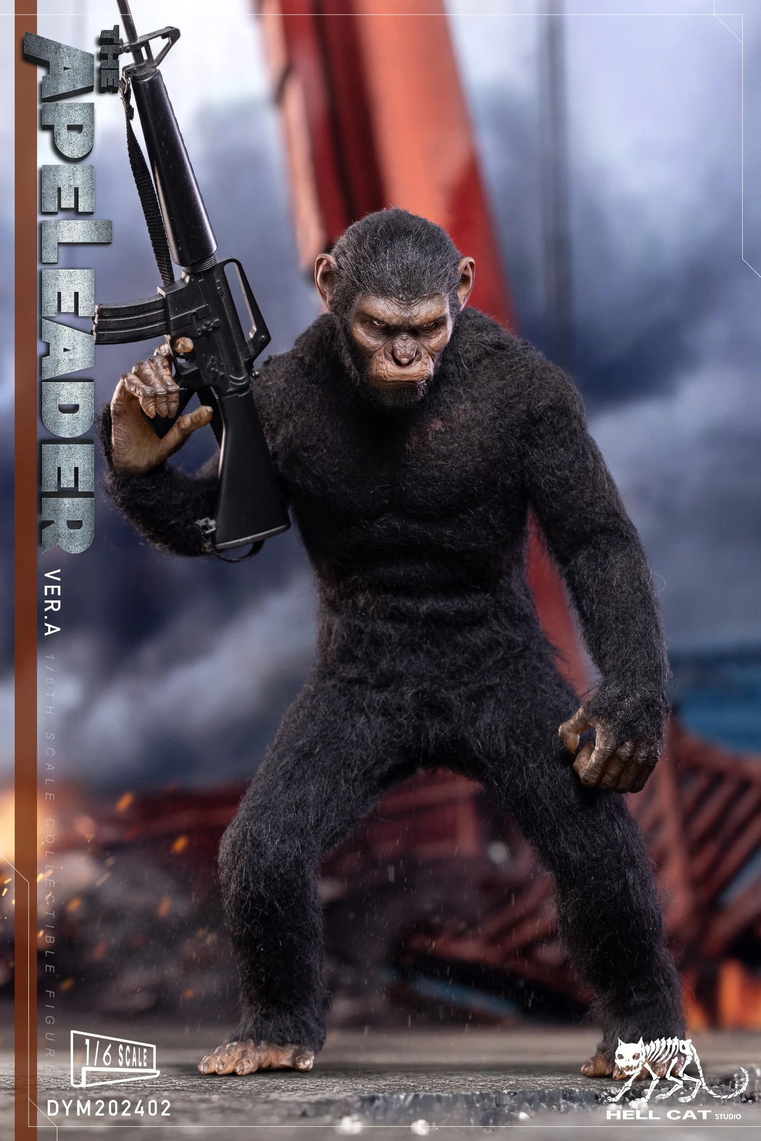 DYM202402A/B/C Caesar Rise of the Planet ApesThe 1/6 leader Hell Cat Ape Planet Model Action Figure Model Toy