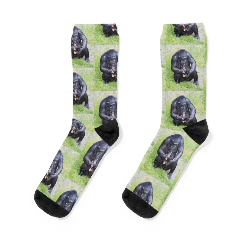 

Chimpanzee and Baby Socks professional running cute kids Women Socks Men's