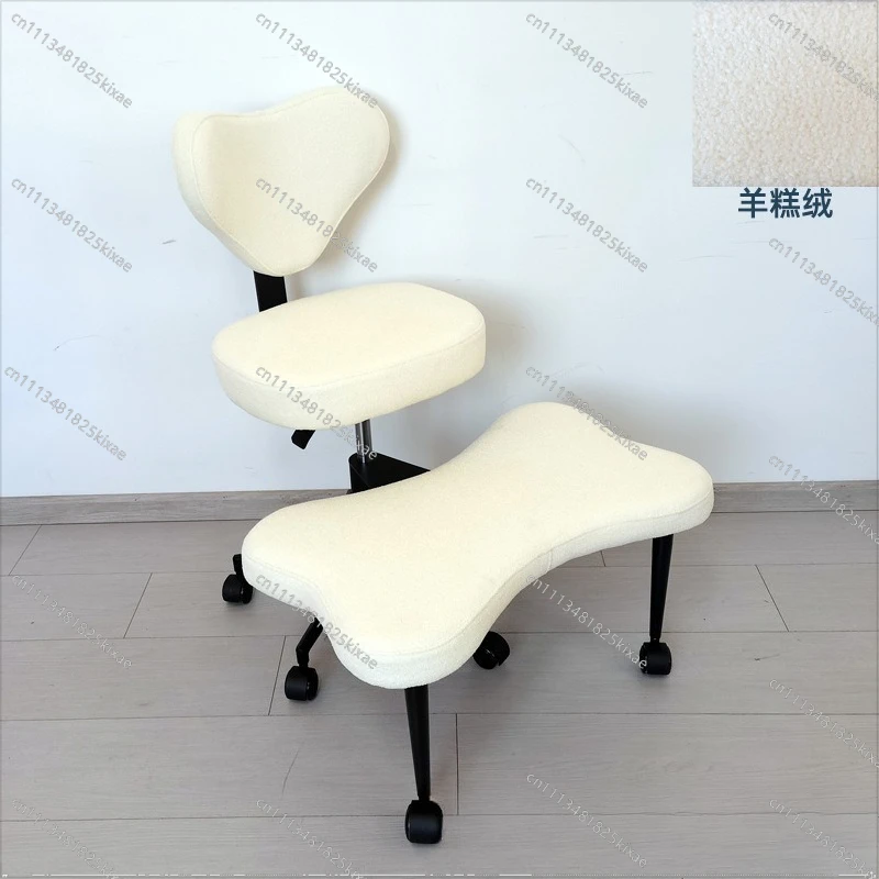 For Cake Velvet Meditation Chair Sitting Without Sitting Cross-legged Monkey Stool Lazy Office Kneeling Yoga with Backrest Stool