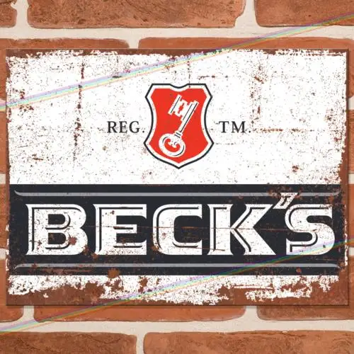 Becks Logo Metal Si…