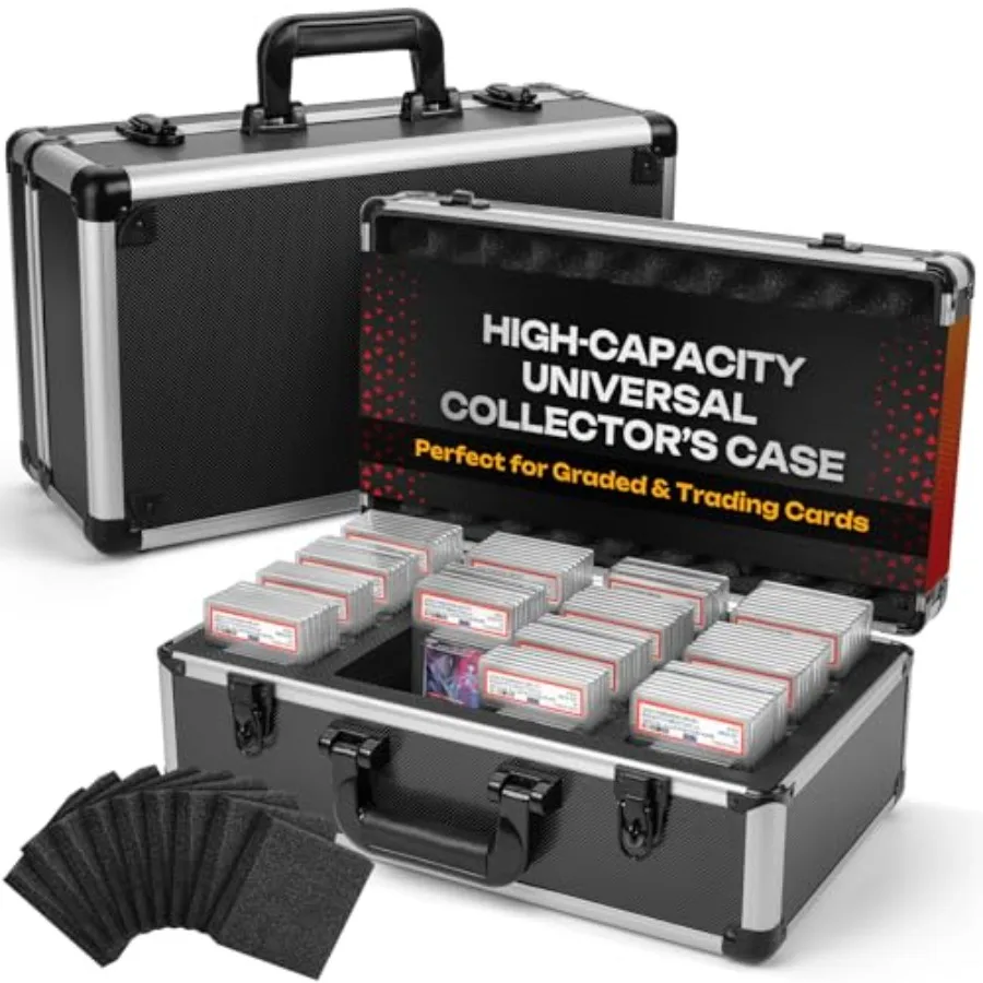 

Кейс для хранения коллекционных карт Graded Card Storage Boes, для карт PSA, Pokemon, спортивных карт, бейсбольных карт, в качестве держателя для карт PSA.