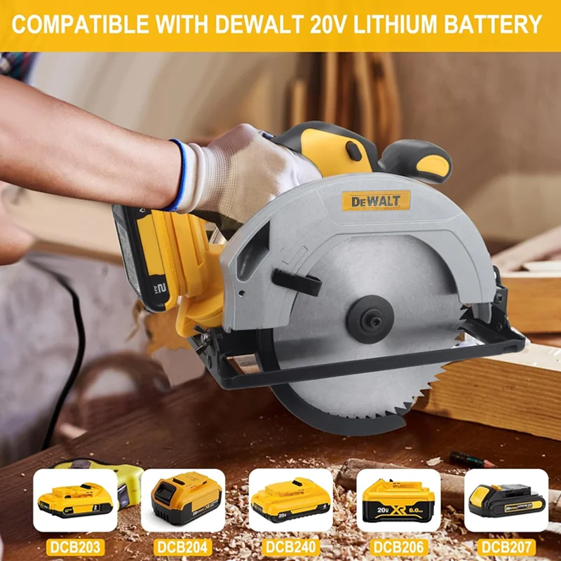 Dewalt 5000RPM Brushless Circular Saw 7 Inch Cordless Handheld Woodwork Saw 50° Adjustable Cutting Machine Power Tool New