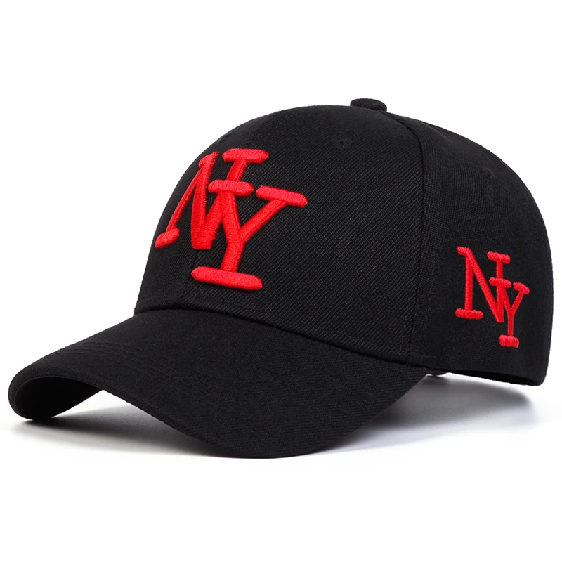 Unisex NY Letter Embroidery Baseball Caps Spring Autumn Outdoor Adjustable Casual Hats Sunscreen Hat