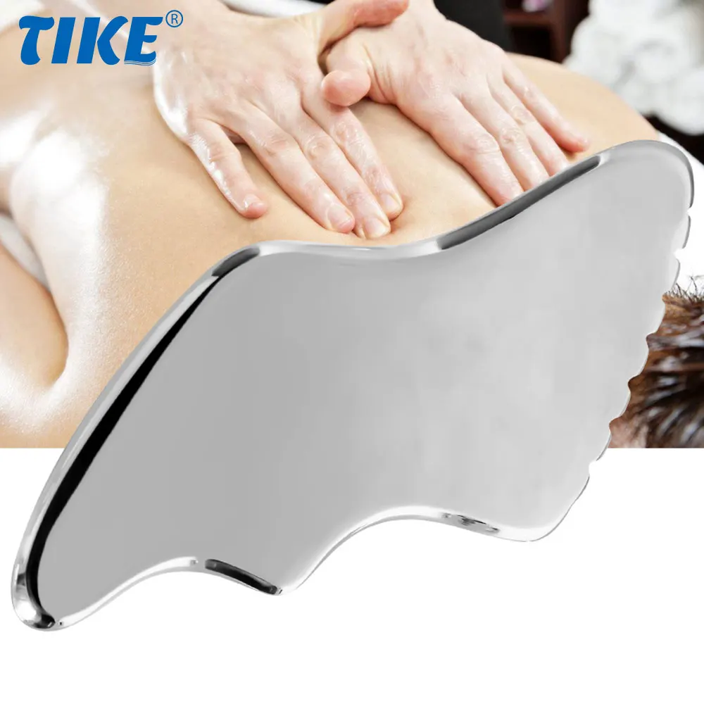 Large Stainless Steel Face Massager and Body Gua Sha Tools, GuaSha Tool Is Skin Care Product for Traditional Acupuncture Therapy