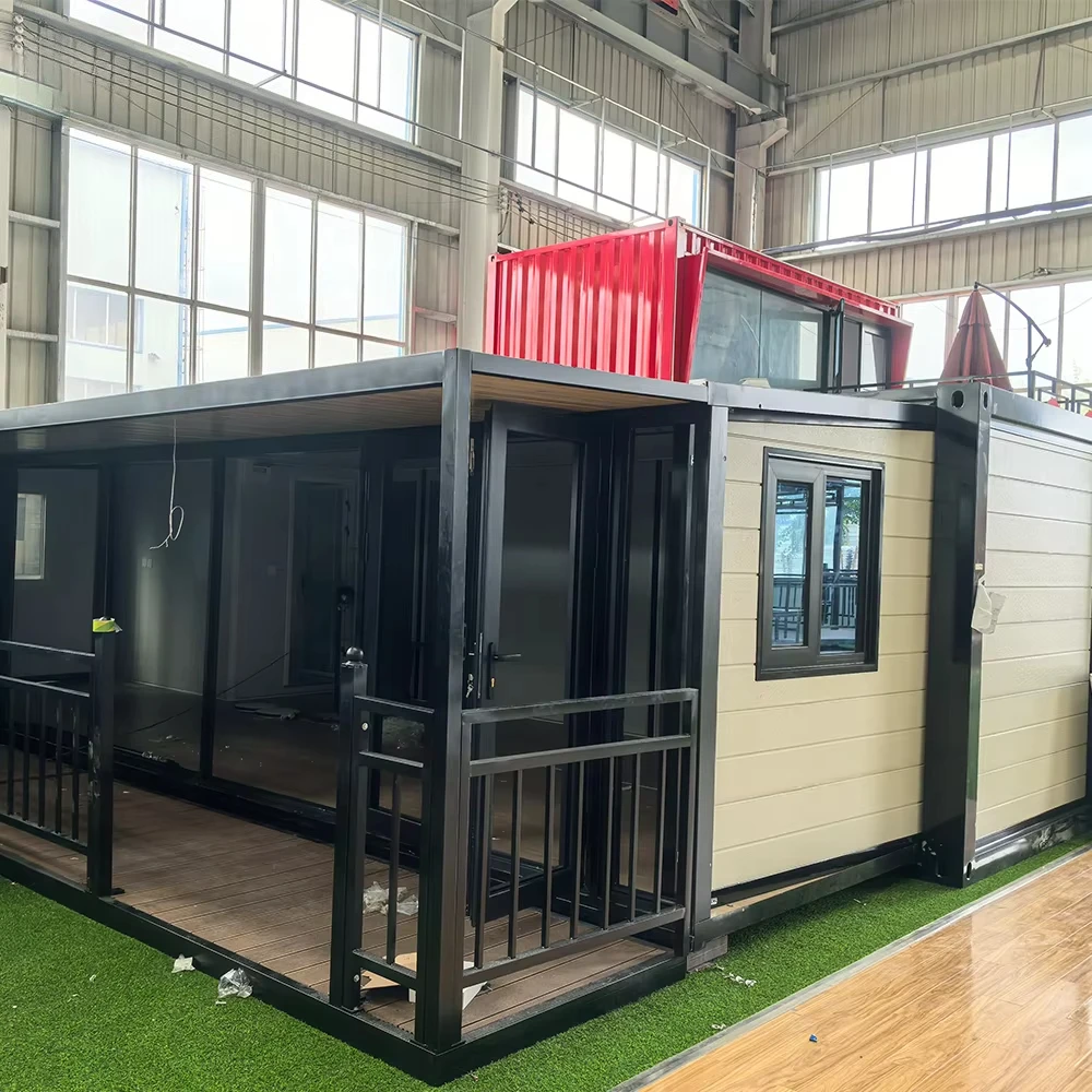 Fully Furnished Mobile Prefabricated Container House Fast Build Expandable Kit Triangle Roof Bedroom Made Sandwich Panel