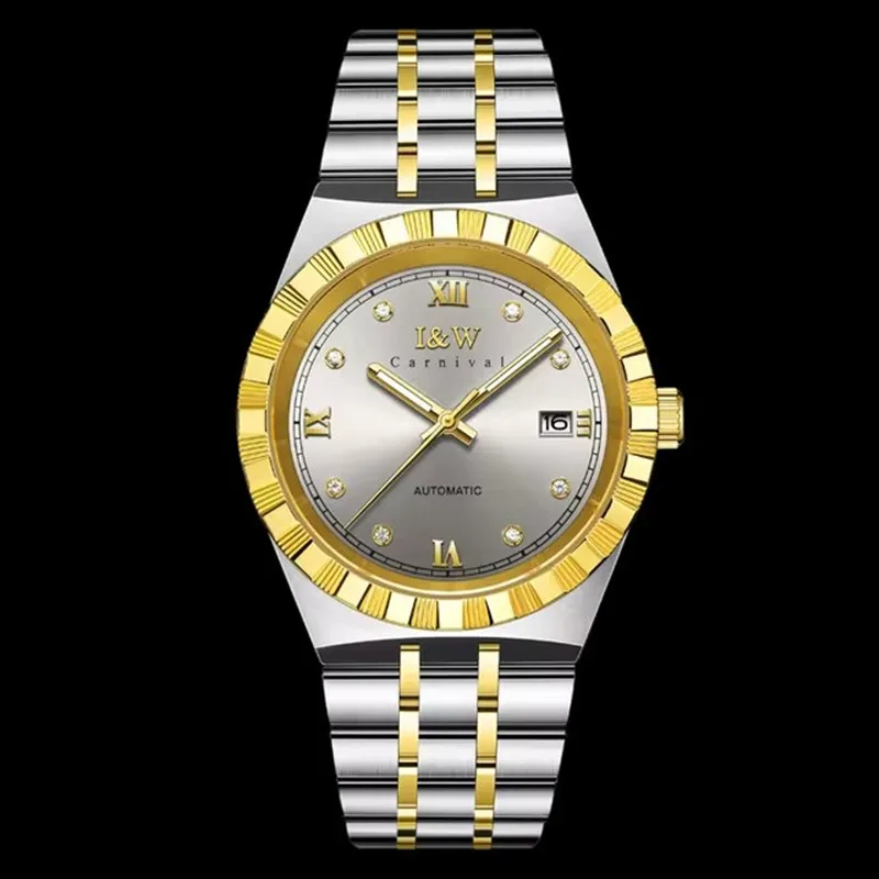 

Relogio Masculino CARNIVAL Mechanical Business Watch for Man Brand Luxury Automatic Wrist Watch 50M Waterproof 2025 Reloj Hombre