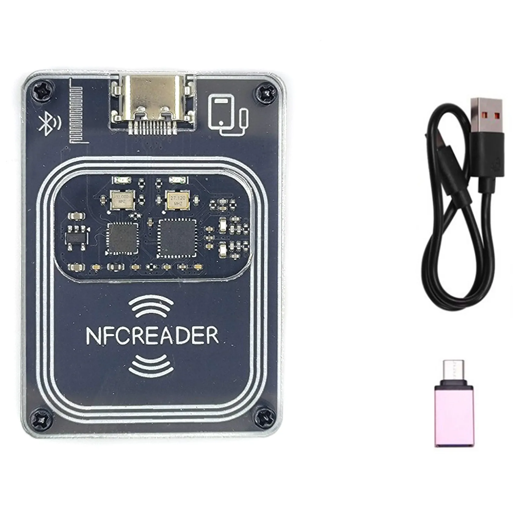 PCR532 NFC RFID Bluetooth Беспроводной модуль IC Card Reader Writer RFID-эмулятор Минипиопия с интерфейсом Type-C