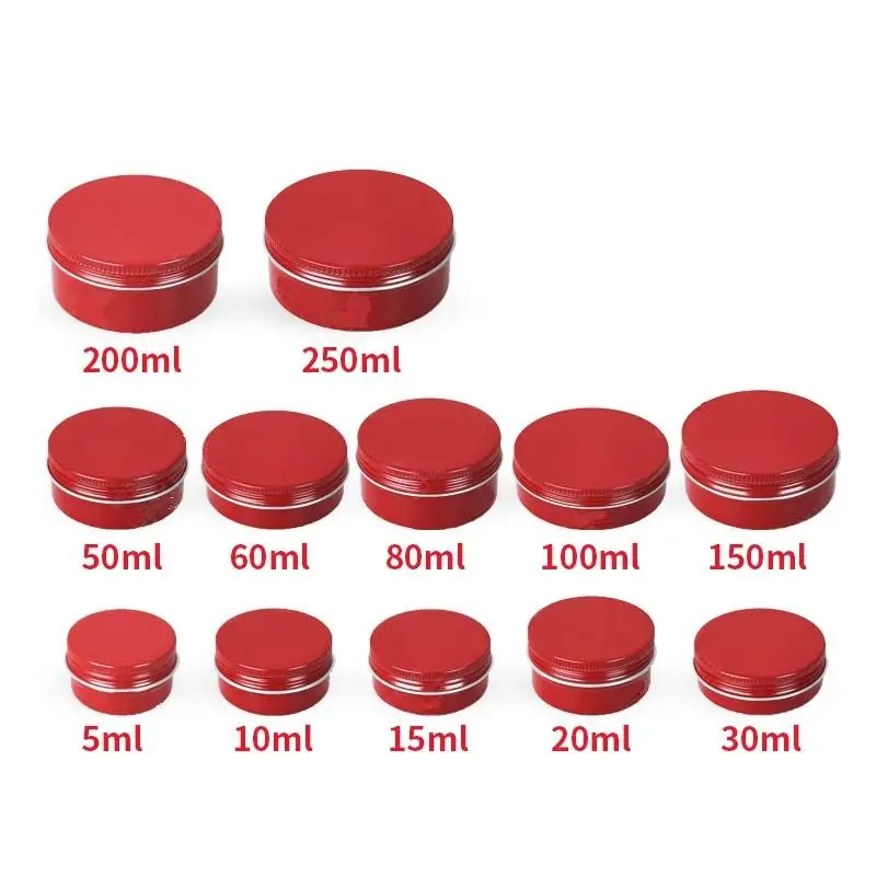 6 Stück Aluminium-Schraubdosen – 3x 200 Ml, 3x 250 Ml, Leer, Für Kosmetik, Lebensmittel, Bastelbedarf