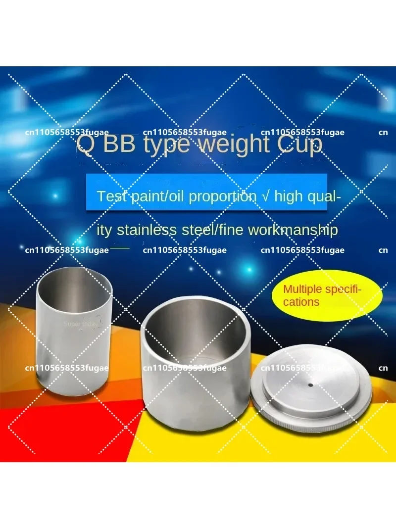 QBB 37ml 50ml 100ml Stainless Steel Coated Density Cup High Precision Specific Gravity Hydrometer for Liquid Measurement