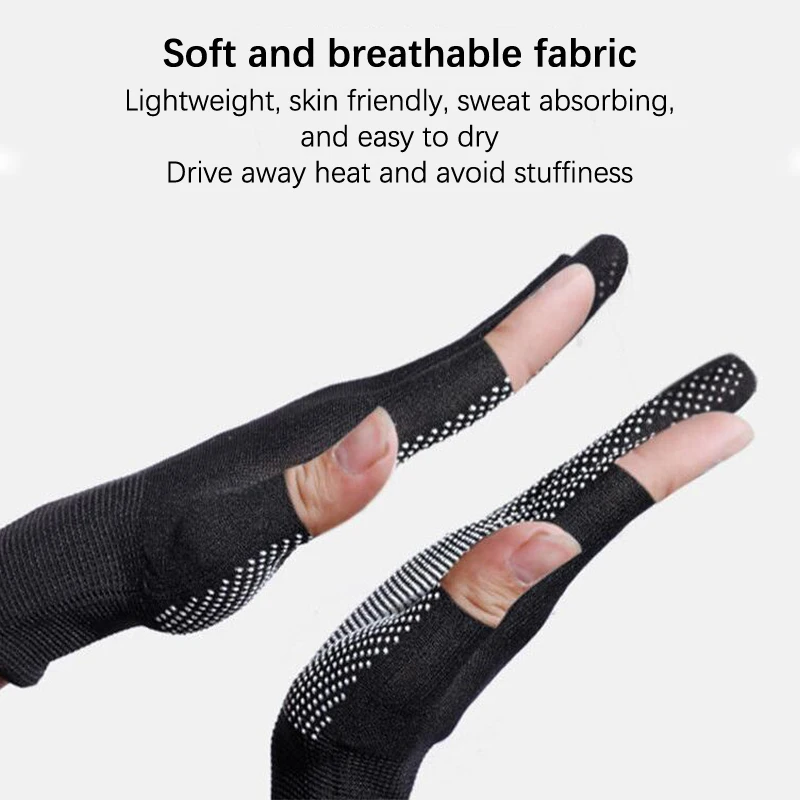 1Pair Full Finger Joint Pain Relief Rheumatoid Osteoarthritis Hand Wrist Support Mittens Women Men Arthritis Compression Gloves