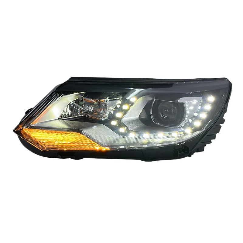 -For  Upgraded LED DRL Bi-Xenon PC Projector Headlight Assembly OE 5N1941006 for VW Volkswagen for 2013-2015^