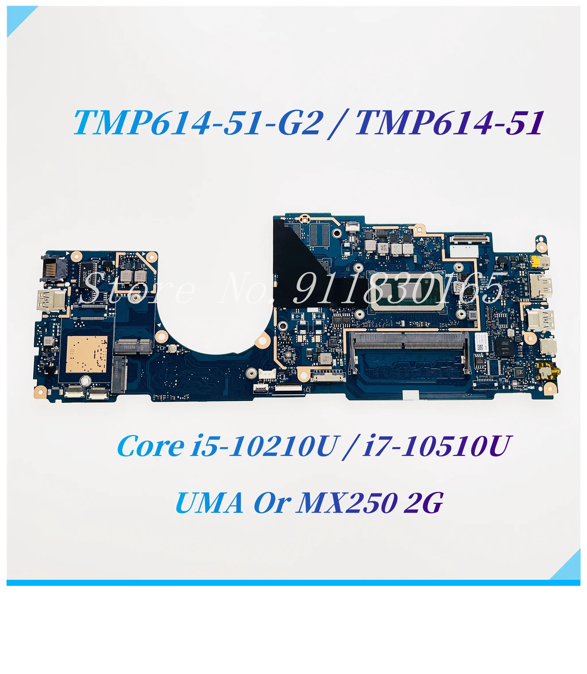 NB2250 NB2250_PCB_MB_V4 V3 For Acer TravelMate TMP614-51-G2 TMP614-51 Laptop Motherboard With i5 i7 CPU UMA/MX250 2G GPU DDR4