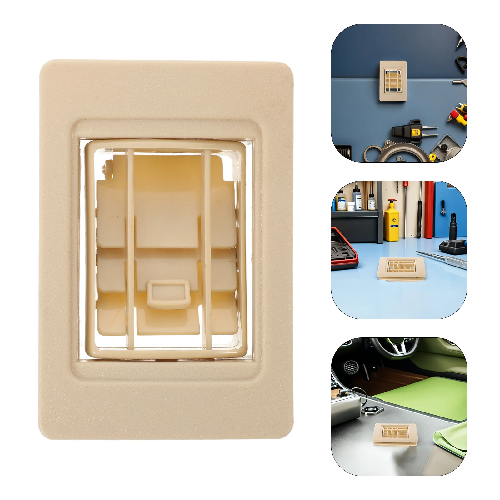 

Bus Air Conditioning Outlet Vent Cover Durable Abs Rectangular Dash Vent For Rv Truck Universal Dashboard Ac Outlet