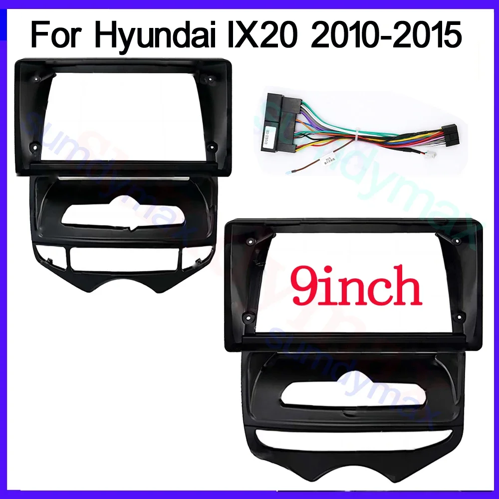 9 Inch Car radio Fascia for Hyundai IX20 2010 2011 2012 2013 2014 2015 Android Big Screen Audio Dash Fitting Panel Kit