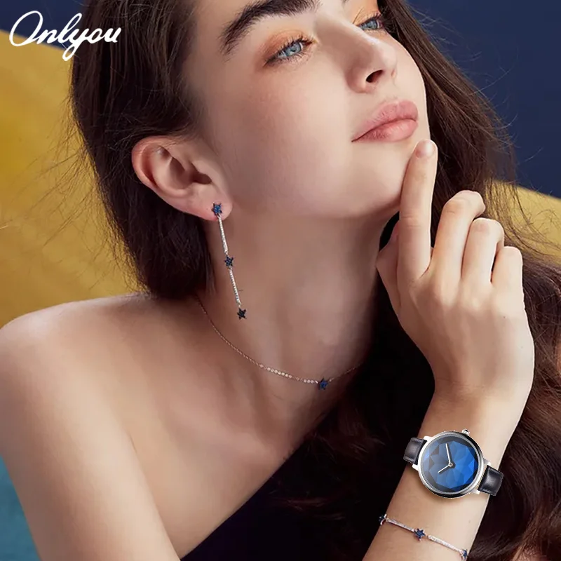 فقط حزام أنيق من الفولاذ المقاوم للصدأ، هيكل معدني، حركة مستوردة، ساعة كوارتز نسائية مقاومة للماء، تأتي مع صندوق ساعة مجاني #1