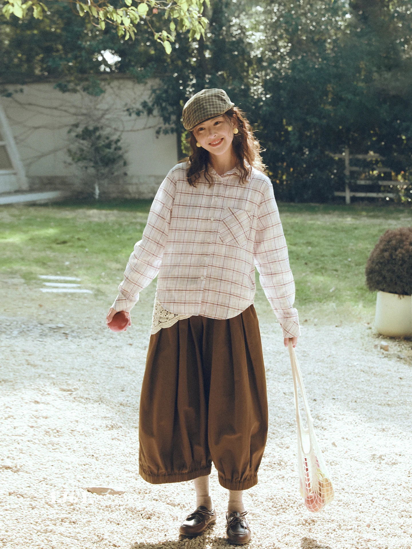 

Женские повседневные свободные хлопковые брюки-фонарики с широкими штанинами, укороченные (7/8), скрывающие недостатки фигуры, весна-лето