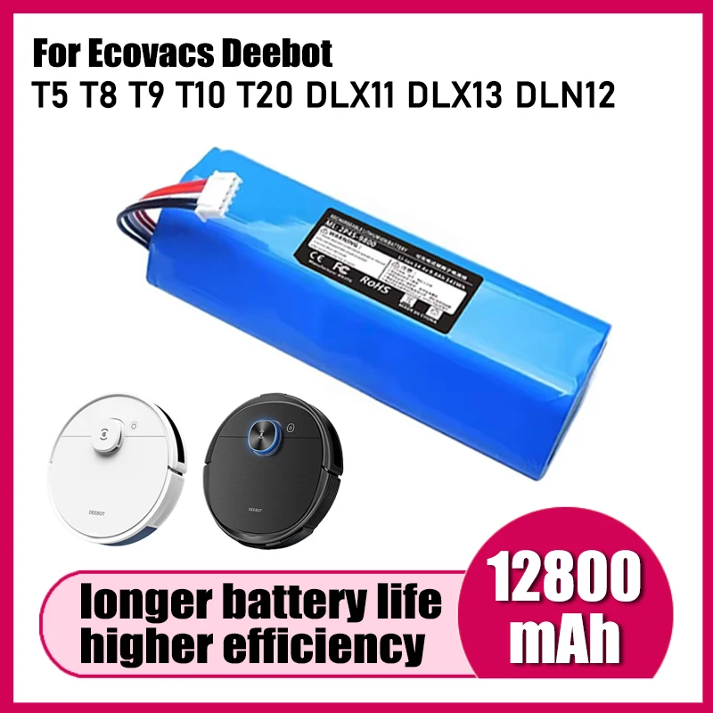 For Ecovacs Deebot Ozmo T5 T8 T10 T20 DLX11 DLX13 DLN12 X1 X1oni X1 Robot Vacuum Cleaner Battery Replacement