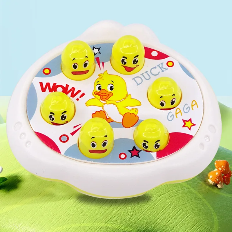 Kids Handheld Gopher Game Machine Toys Kids Stress Relieving Toys Cute Frog Panda Duck Gopher Machine Kids Intelligence Pass Toy