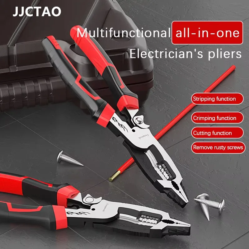 Wire Stripper Multi-function Wire Puller Universal Pliers Needle Nose Pliers Electrical Tools for Complete Electrical Pliers