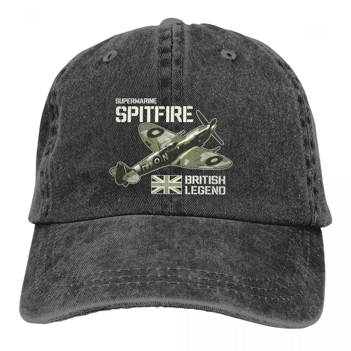 Berretto estivo Visiera parasole Aereo da caccia Aereo RAF Aereo WW2 Berretti britannici Cappello da cowboy Spitfire Cappelli da papà con visiera