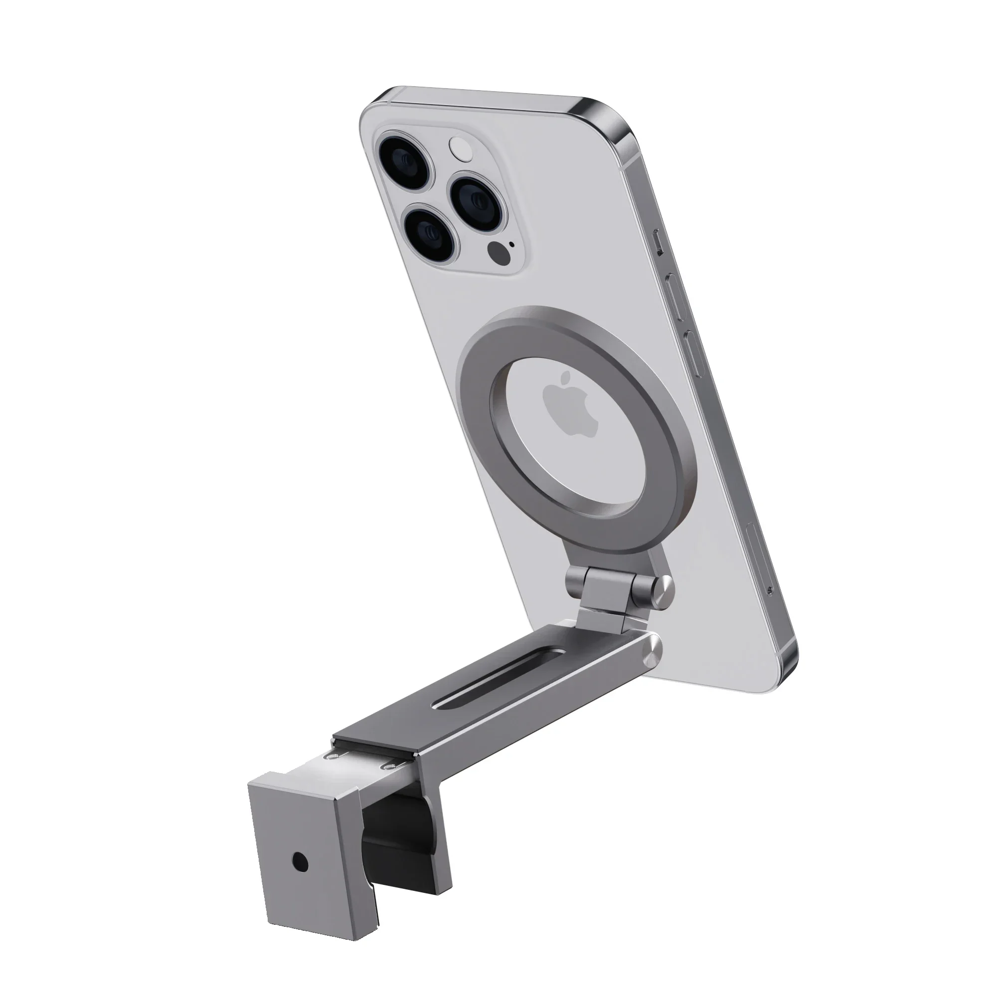 Boneruy E01 New Design Aluminum Alloy Portable Magnet Phone Holder Multi Functional Mini Mobile Phone Stand For Travelling