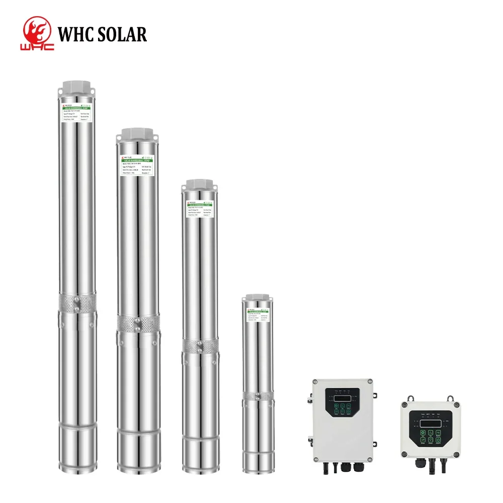 Manufacturing DC Brushless Solar Pumps Submersible Borehole Pump Deep Well Water Stainless Steel Solar Water Pumps