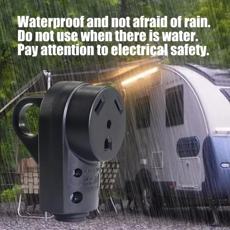 

Quick Install Rear Loop 125V Plugs Shockproof Electrical Connector for Car D7YA