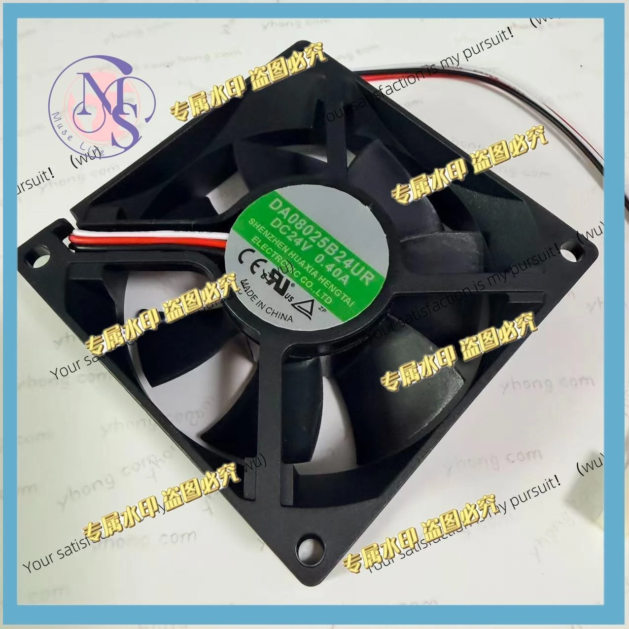 For M DA08025B24UR DC 24V 0.40A 80x80x25mm 3-Wire Server Cooling Fan