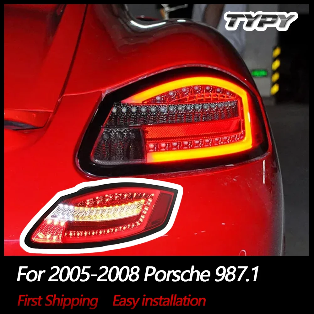 

Tail Lamps For 2005-2008 Porsche 987.1 Series Boxster Cayman Red Lens Premium LED Tail Light Housing Lamp Assembly Replacement