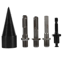 5 Pcs Electric Drill Cutting Holes Firewood Artifact Bit Splitter Hammer Splitting