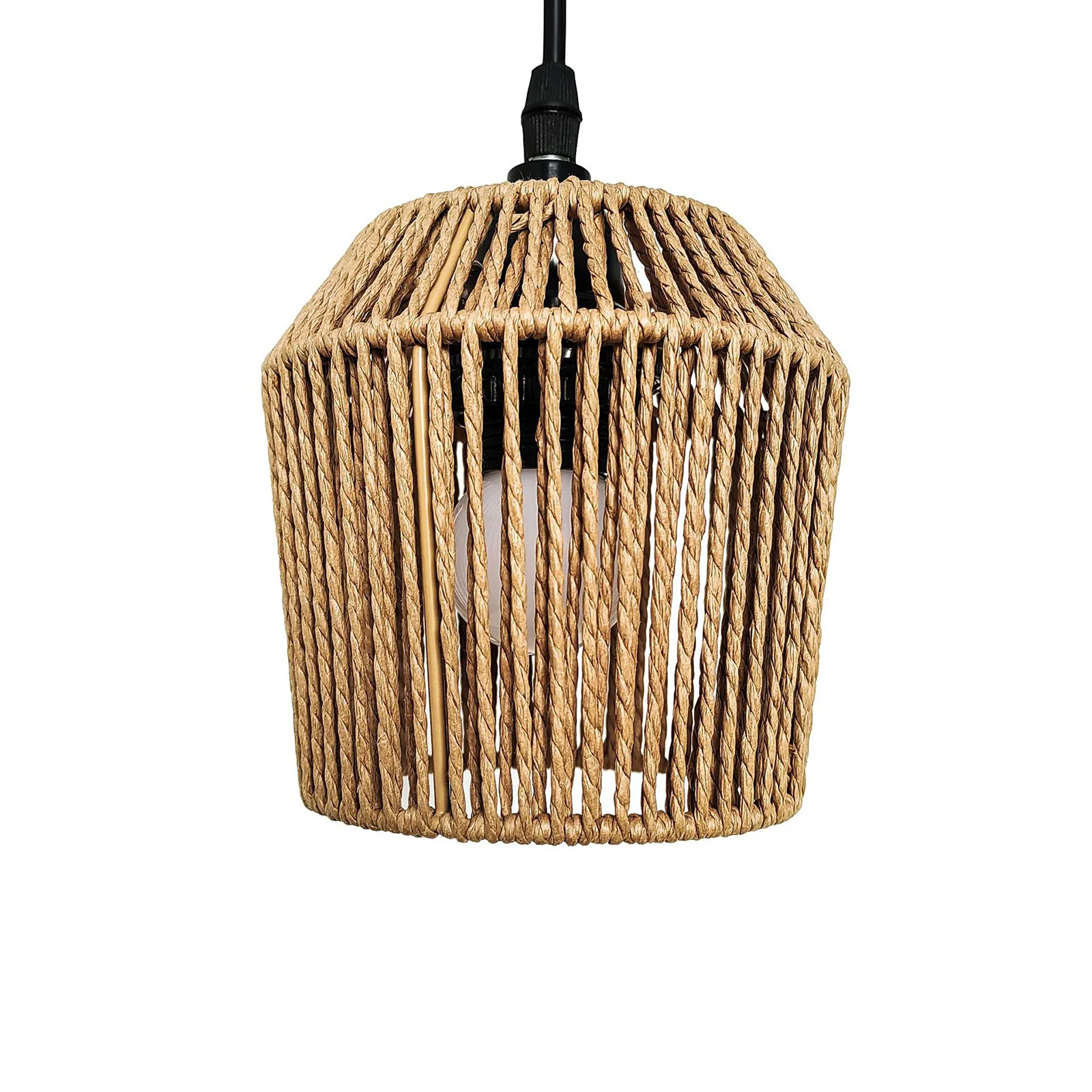 Rattan Lamp Shade Pendant Light Decor Rattan Lampshade for Chandelier Wall Sconces Light Fixture Pendant Light Wall Lamp Bedroom