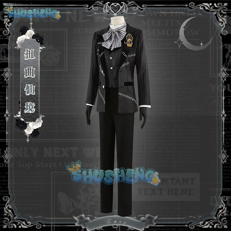 

Game Twisted-Wonderland Trey Clover Cosplay Costume Uniform Halloween Carnival Party Christmas Play Role Clothing