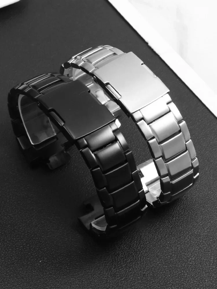 Stainless Steel Watch Strap for C-a-s-i-o EQW-M1100 EQW-A1100 A1000 Series Stainless Steel Bracelet