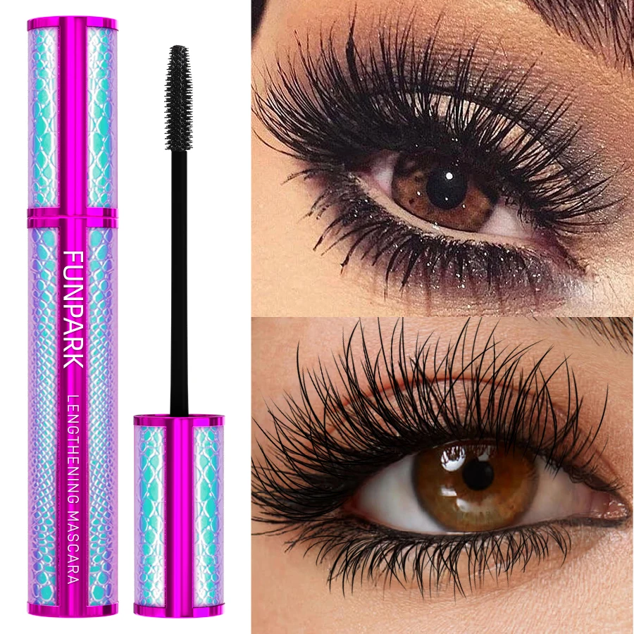 1PC 5D Black Eye Mascara Verlängert Dicke Schweiß Beweis Seide Mascara mit Großen Augen Koreanische Make-Up Wasserdicht Curling Wimpern geschenke