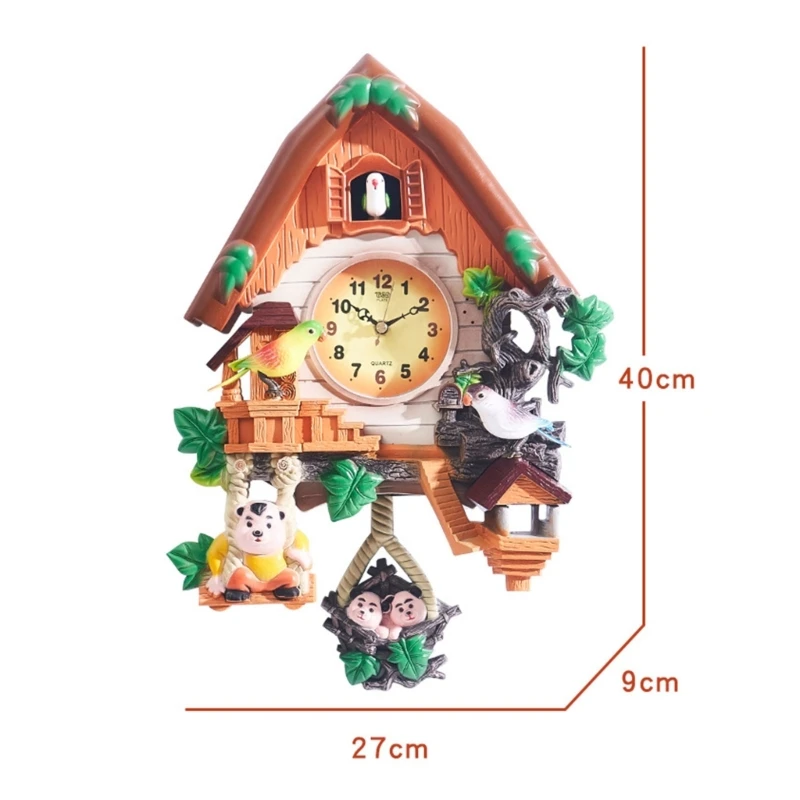 Traditional Cuckoo Theme Clock Battery Operated with Chirping Sound