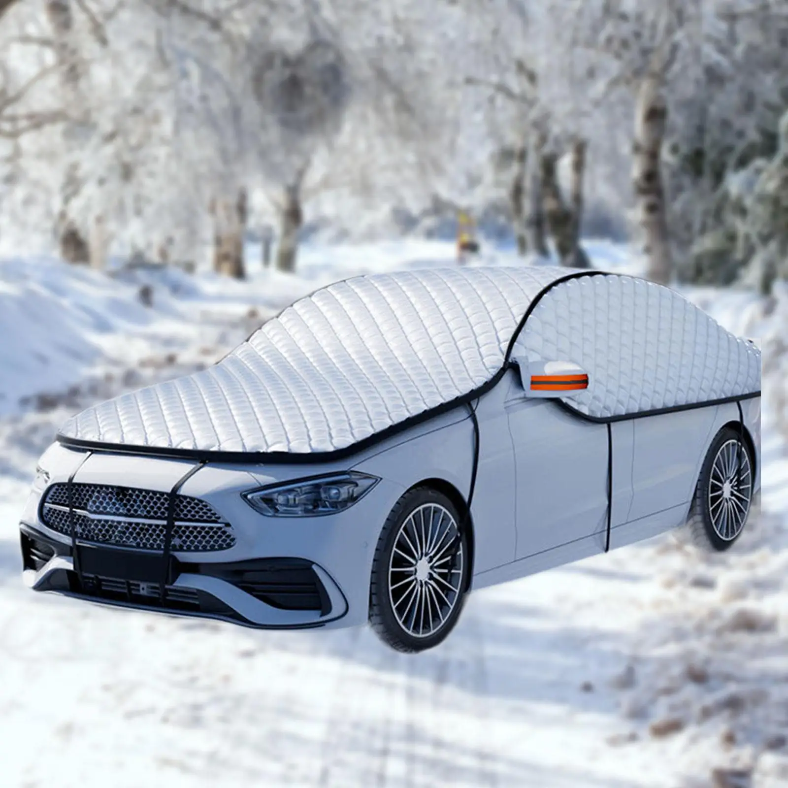 

Heavy Duty Frost Guard with Side Mirror Sun Protector Windshield Frost Cover Car Windshield Cover for Van Car Automobiles