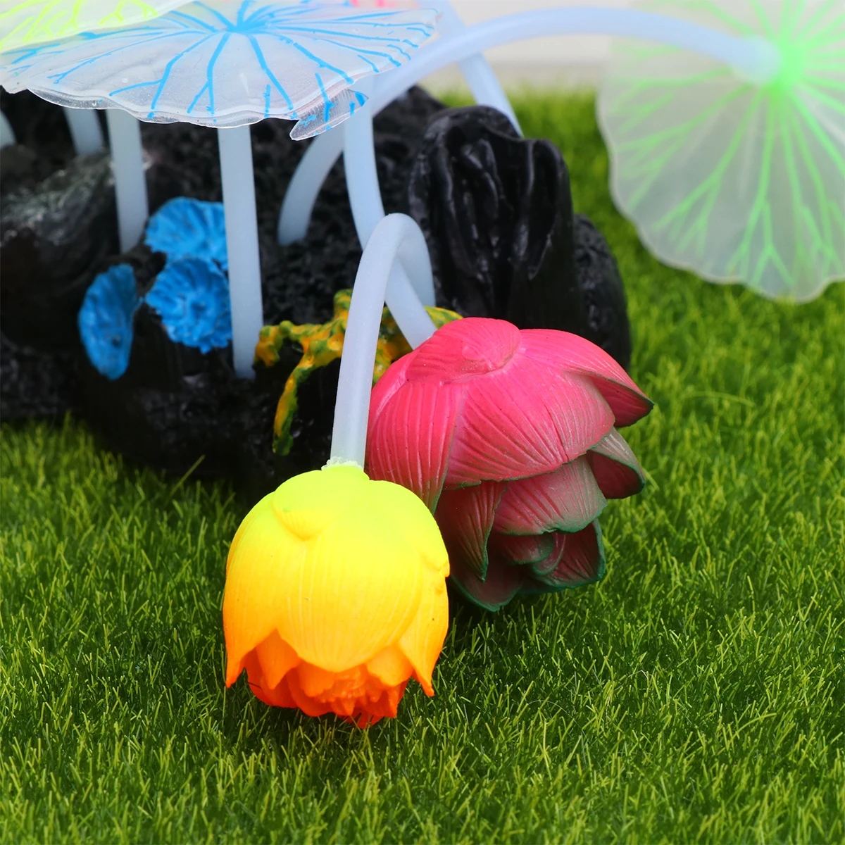 

Luminous Simulation Water Grass Fish Tank Decoration Fake Plants for Aquarium Eco Friendly Suitable Fresh Salt Water